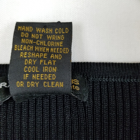 Vintage Petite black long sleeve beaded sweater PL - Picture 4 of 7